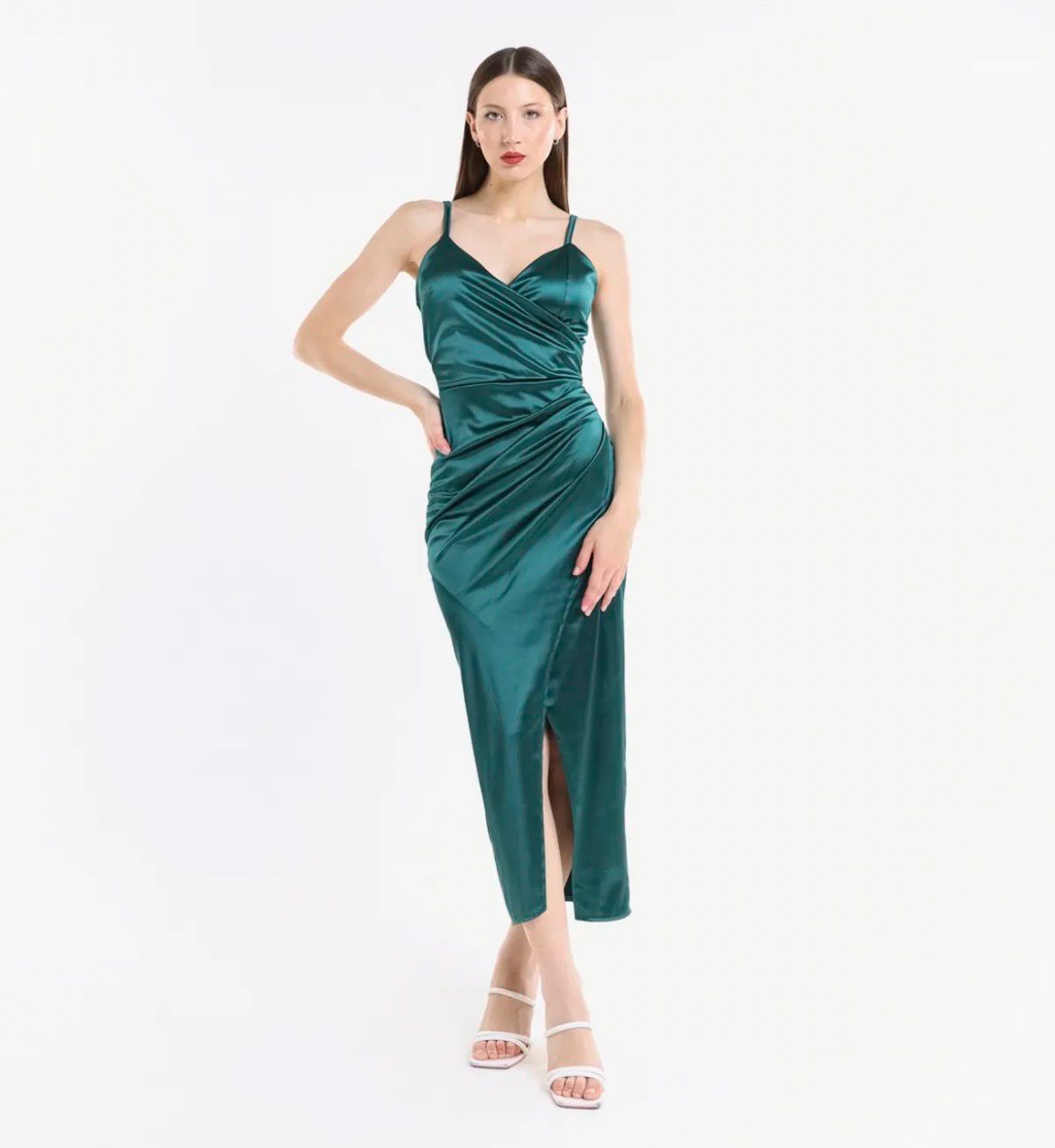 Collezione unica abito Kate verde bosco