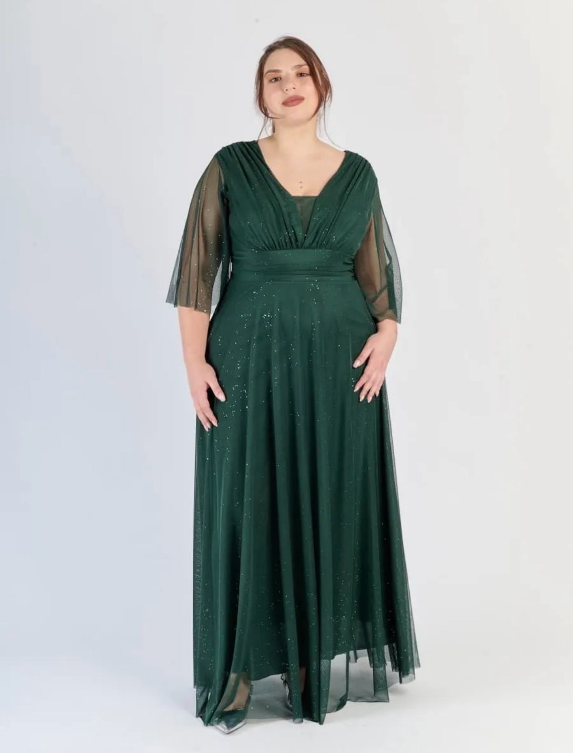 Collezione Cerimonia Curvy abito Trilly verde