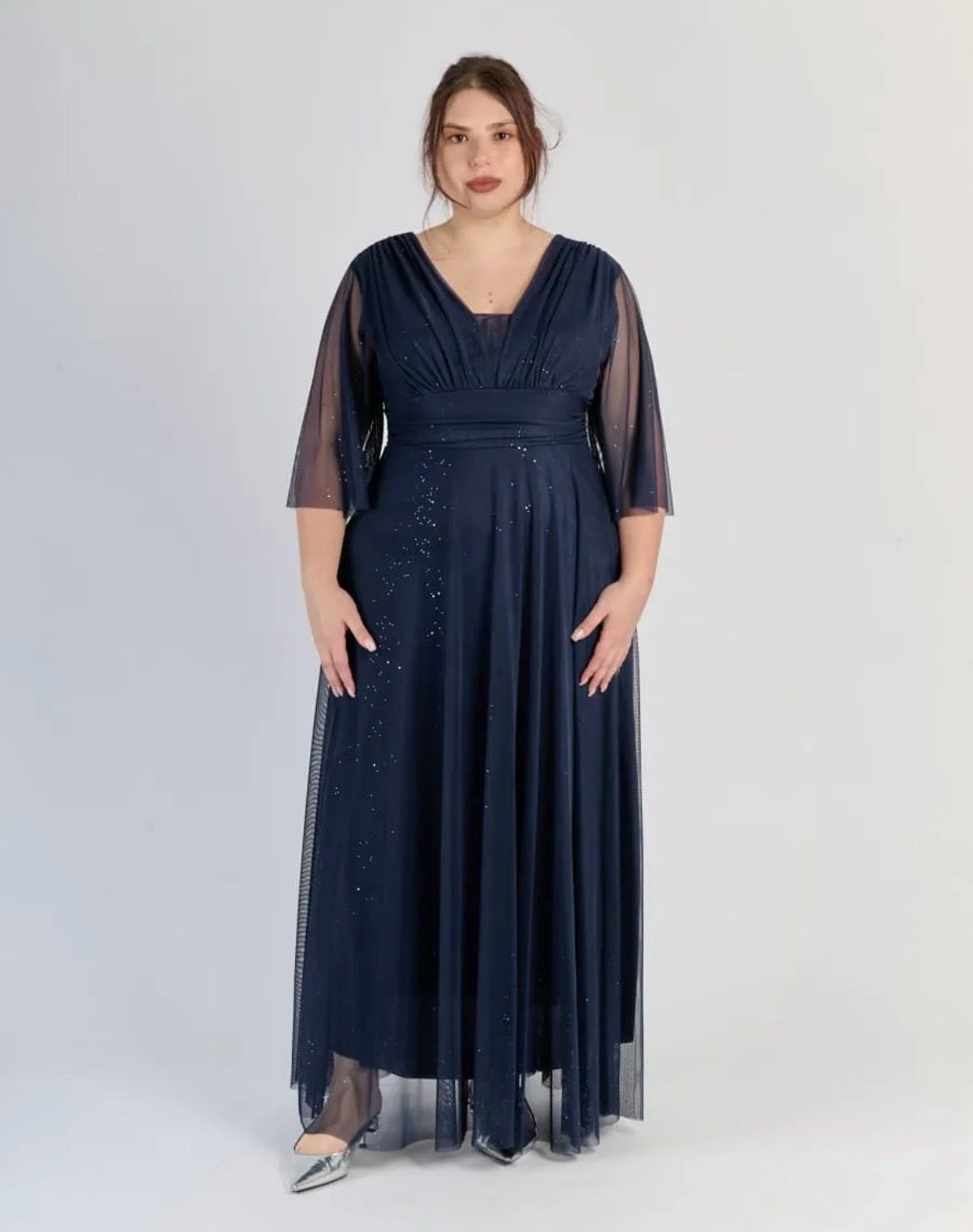 Collezione Cerimonia Curvy abito Trilly blu
