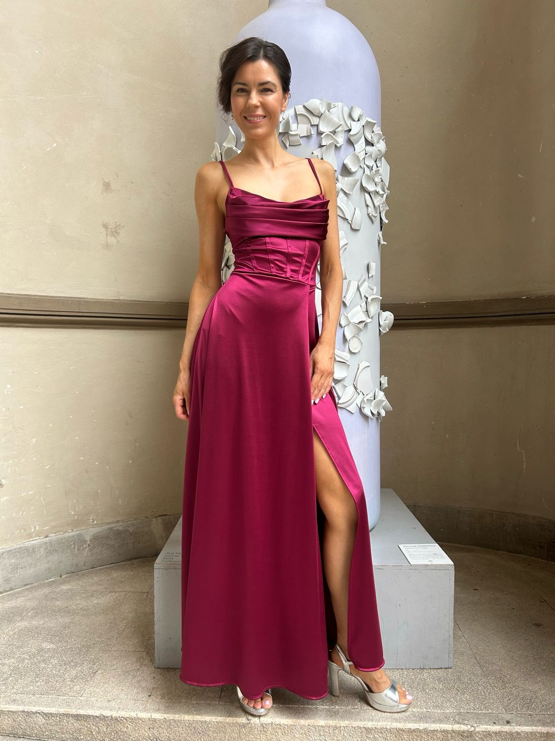 Collezione unica abito Nina vino