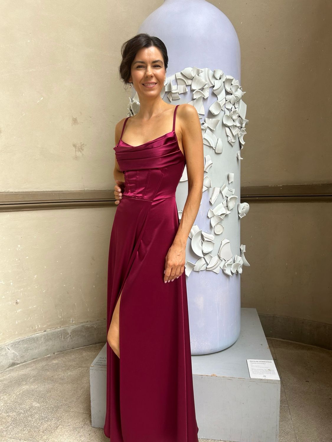 Collezione unica abito Nina vino