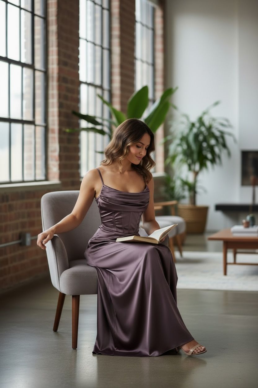 Collezione unica abito Nina marrone