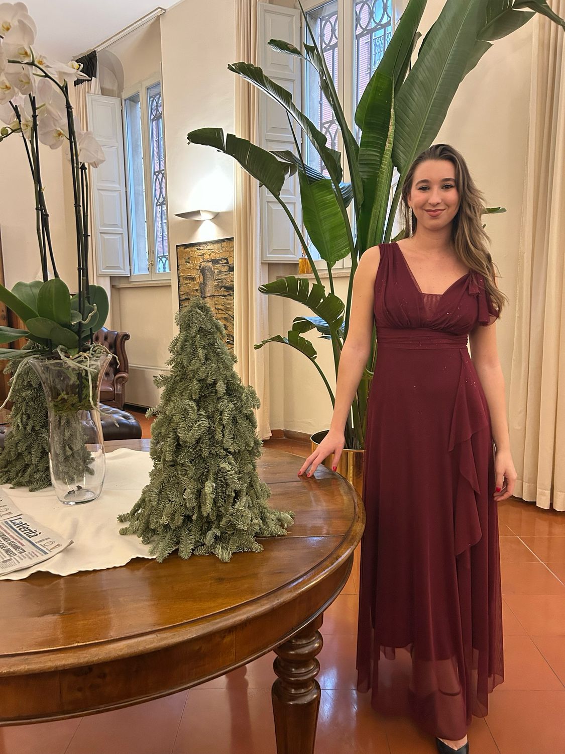 Collezione unica abito Stella vino