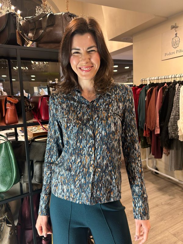 Surkana camicia micro fantasia