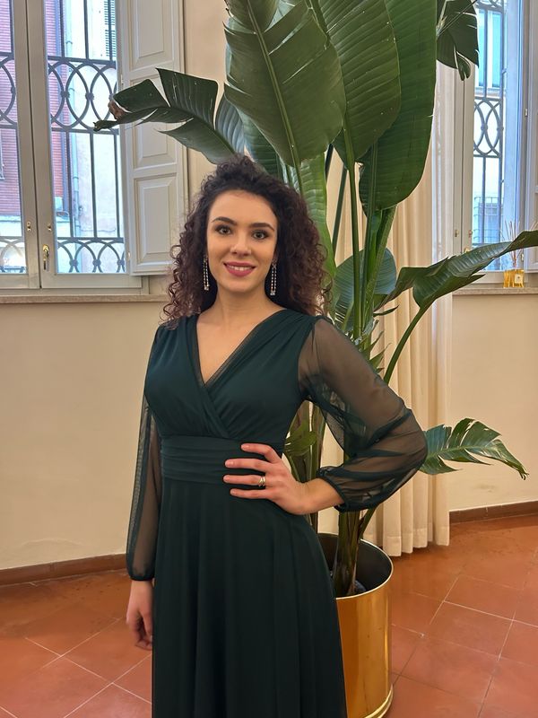 Collezione unica abito Iris verde