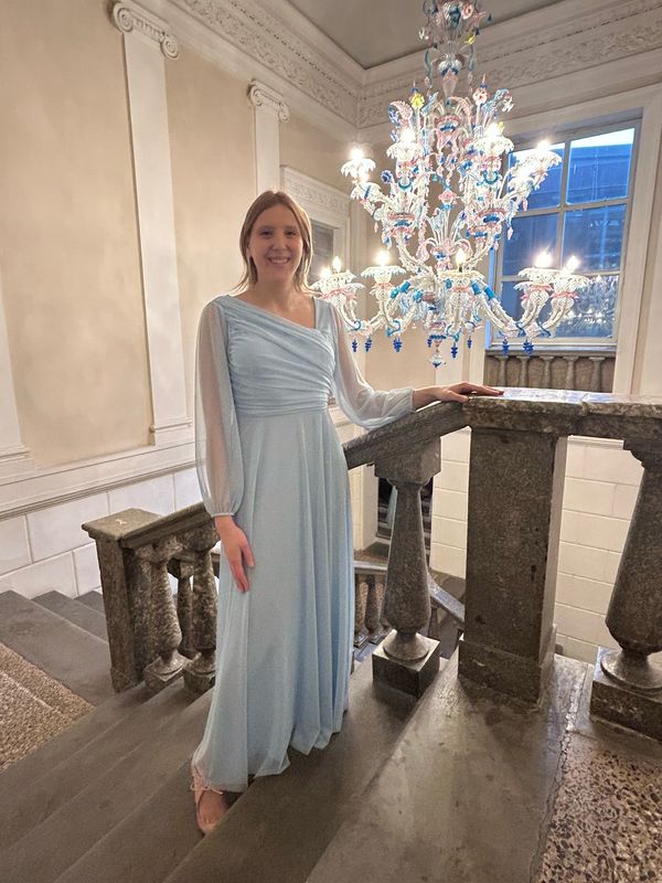 Collezione unica abito  Alba azzurro