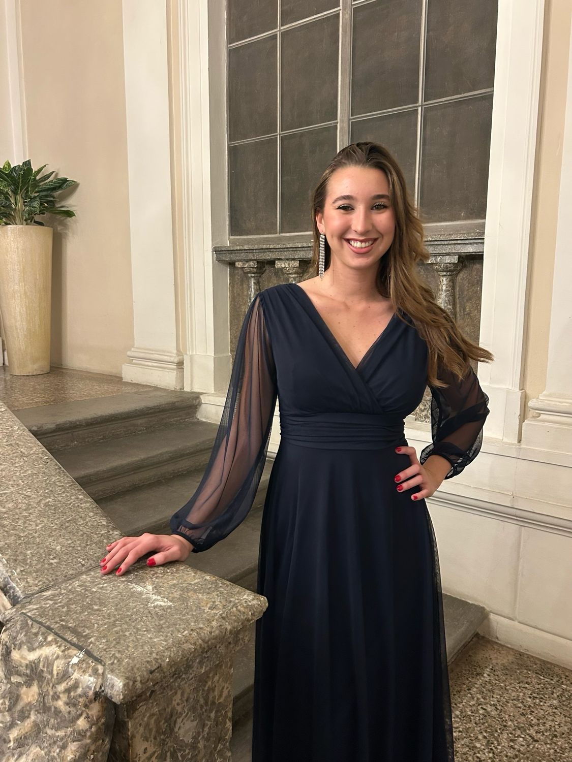 Collezione unica abito Iris blu