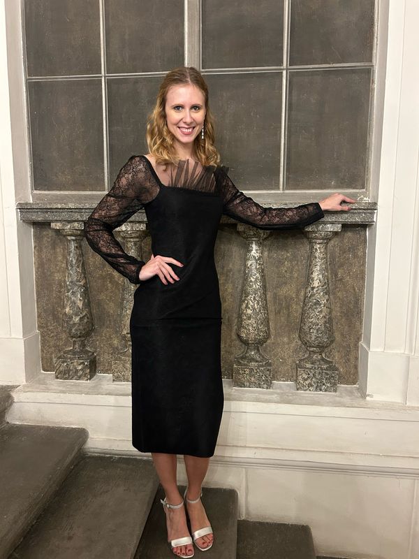 Collezione cerimonia abito a tubino nero