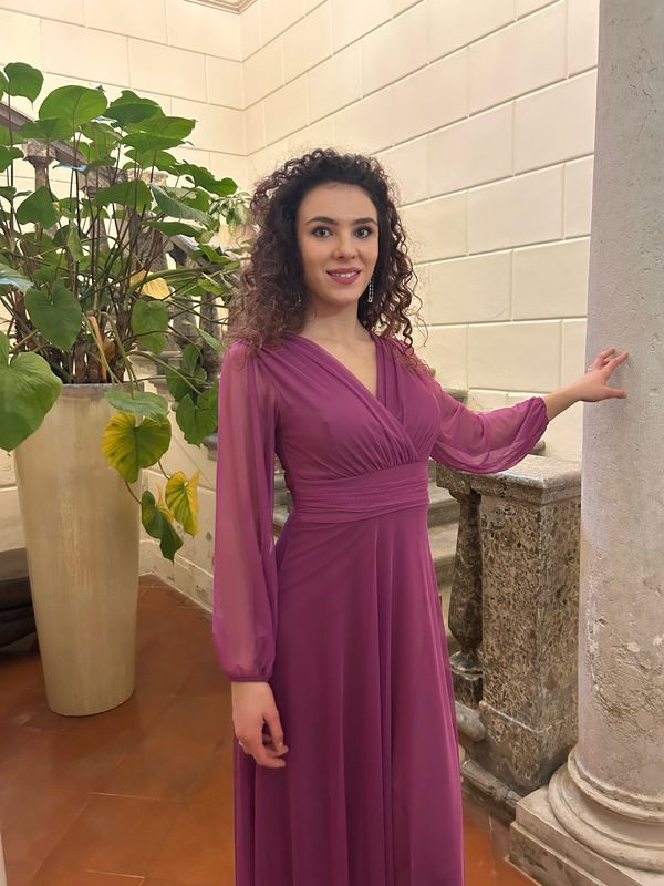 Collezione unica abito Iris magenta