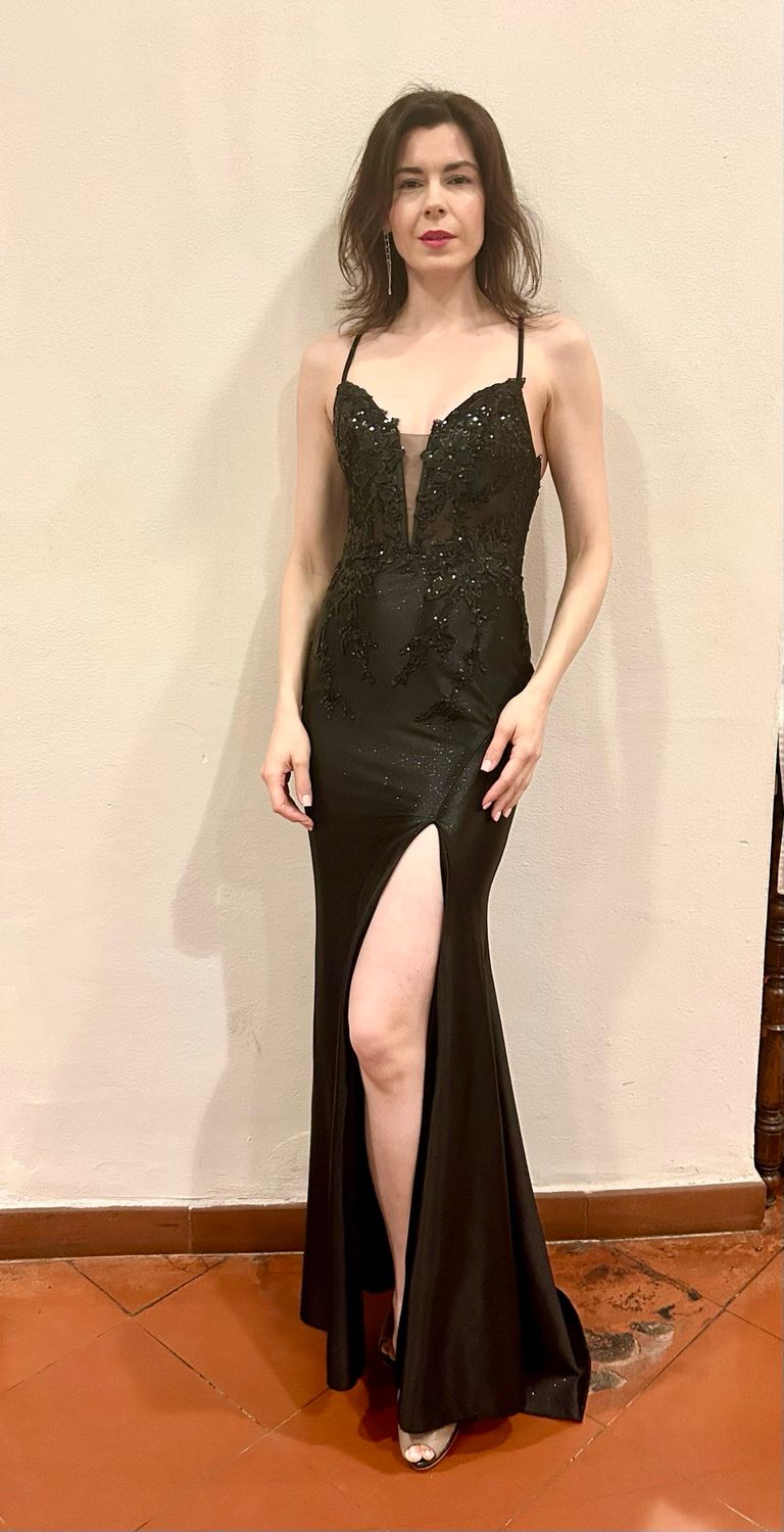 Collezione cerimonia abito a sirena nero