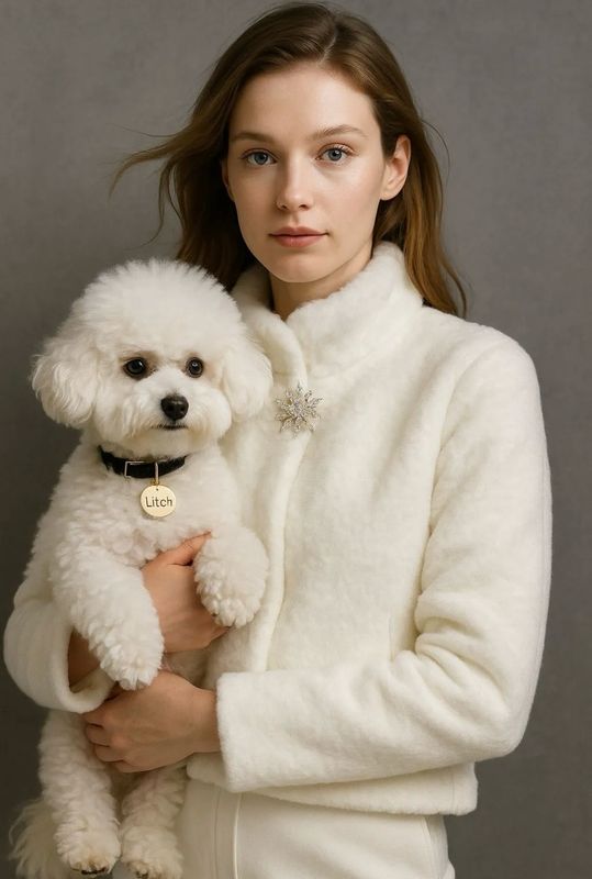 Collezione look per le feste coprispalle ecco pelliccia bianco