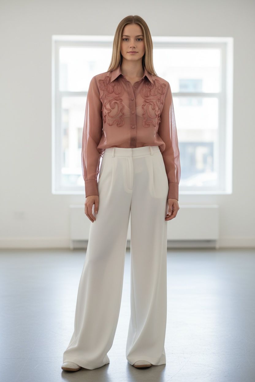 Camicia rosa antico