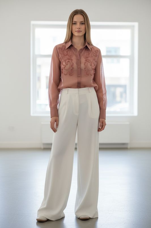 Camicia rosa antico