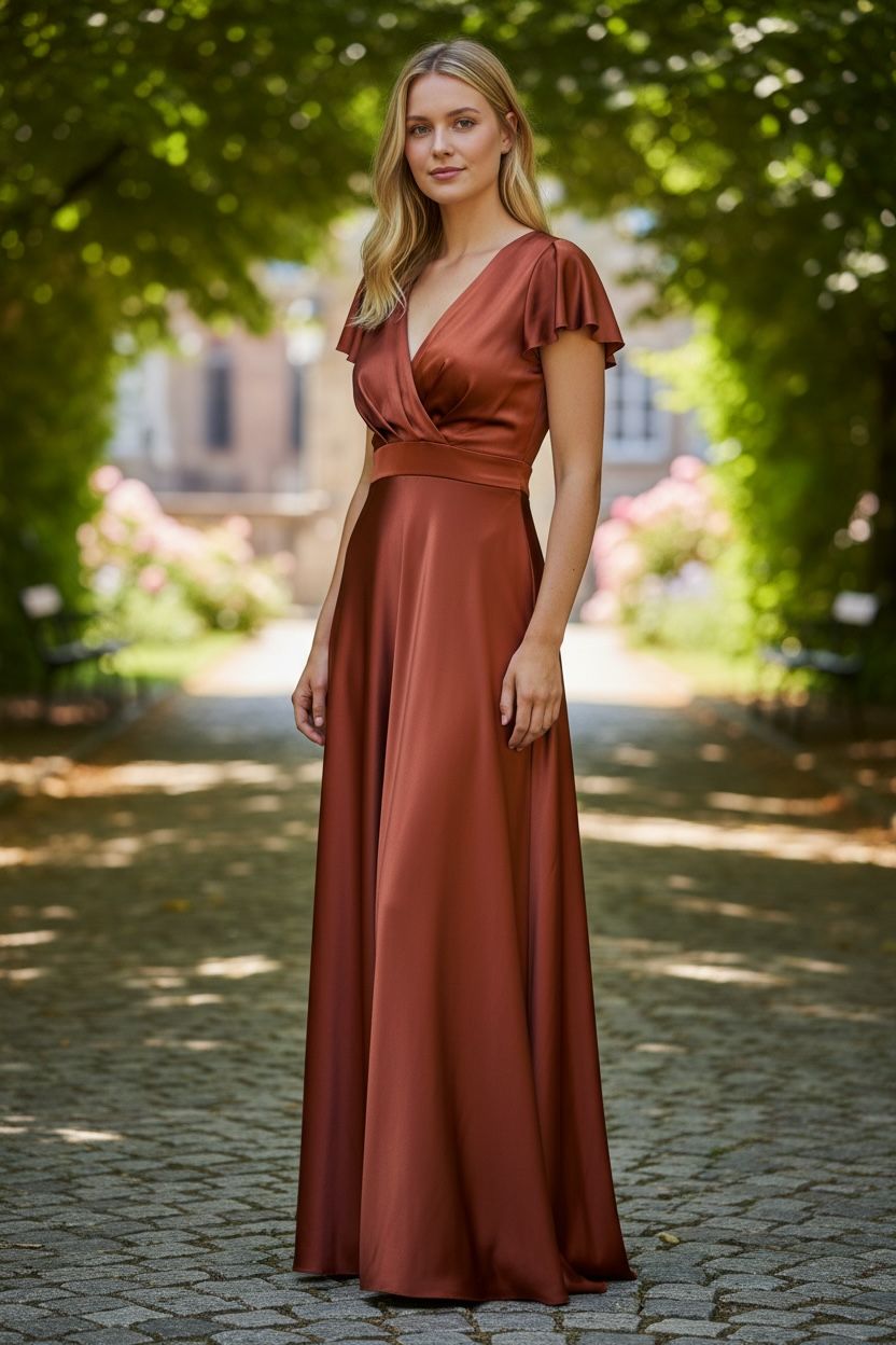 Collezione Unica abito Diana mattone