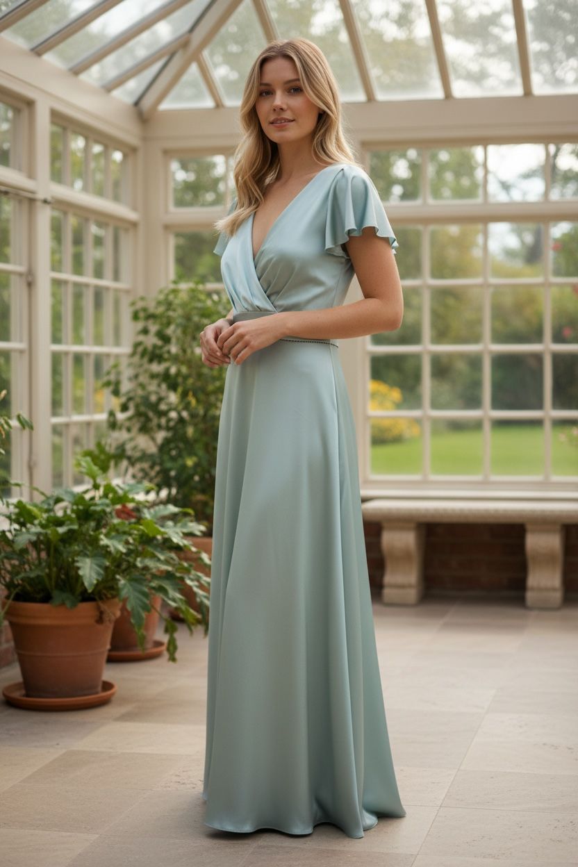 Collezione Unica abito Diana verde salvia