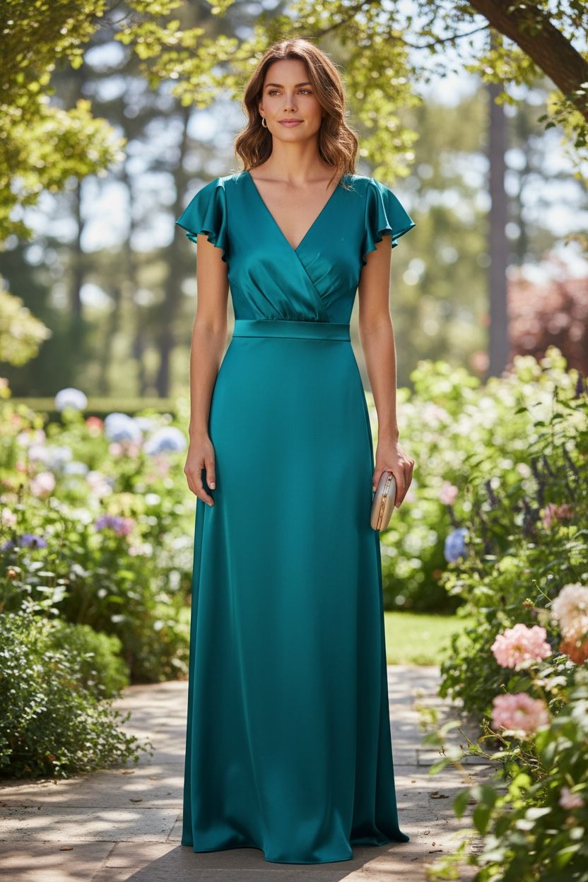 Collezione Unica abito Diana petrolio