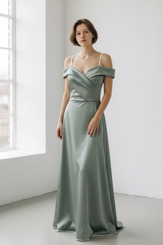 Collezione Unica abito Callas verde salvia