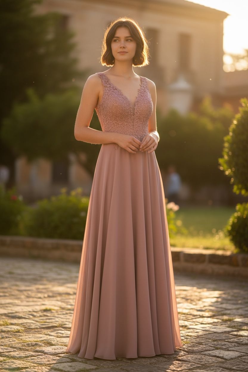 Collezione cerimonia abito corpetto rosa