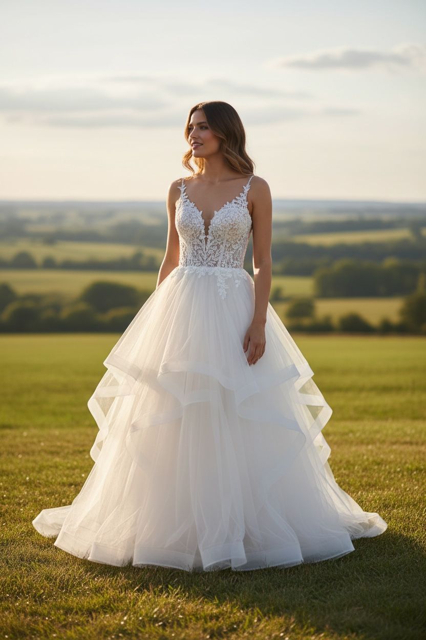 Collezione sposa abito balze