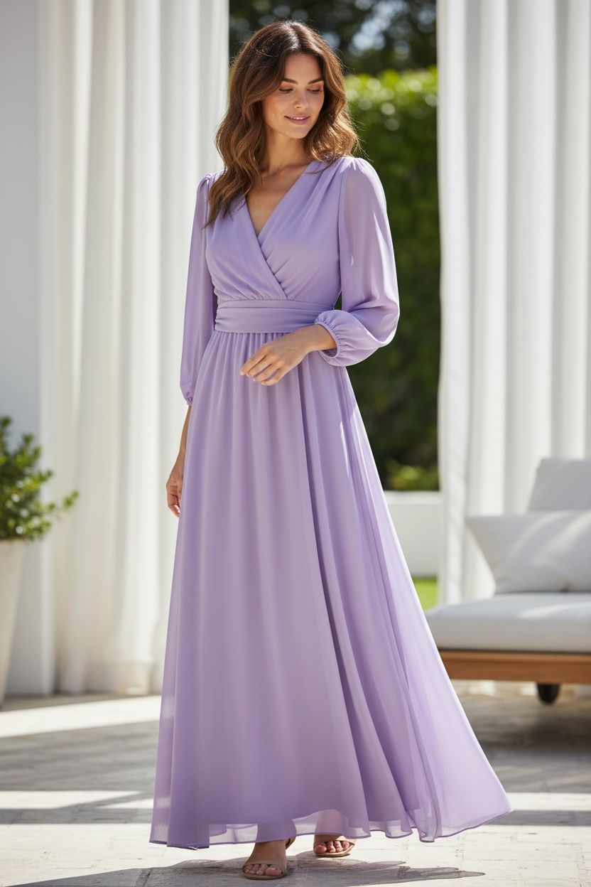 Collezione Unica abito Iris glicine