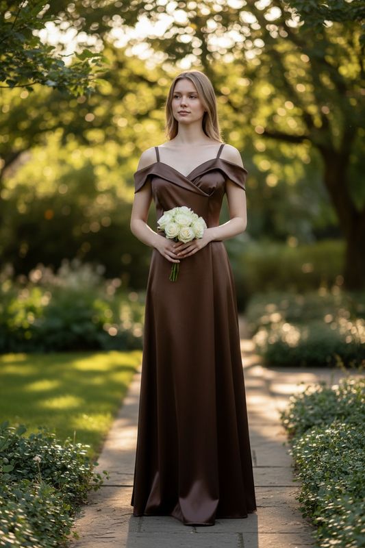 Collezione unica abito Callas marrone