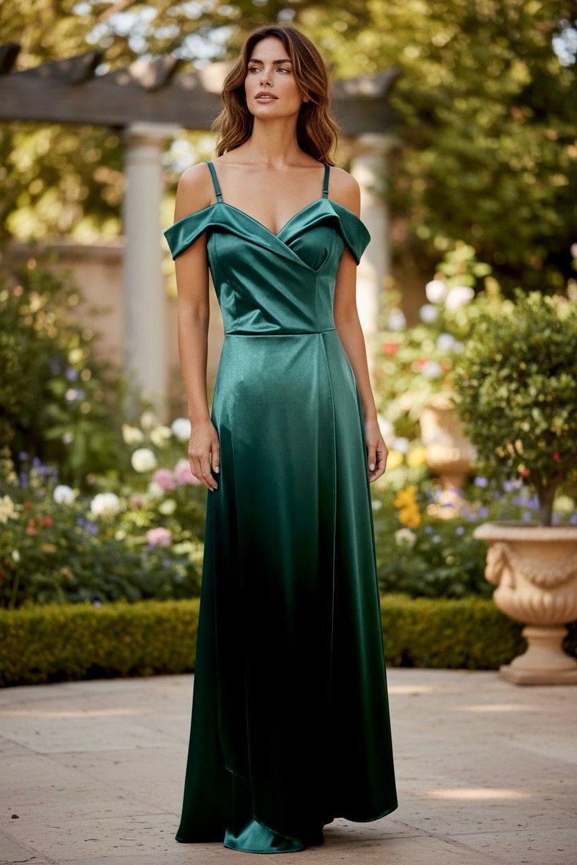 Collezione unica abito Callas verde bosco