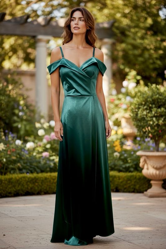 Collezione unica abito Callas verde bosco