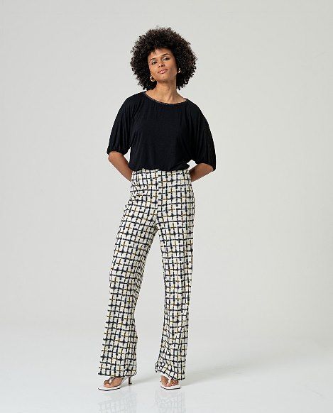 Surkana pantalone geometrico