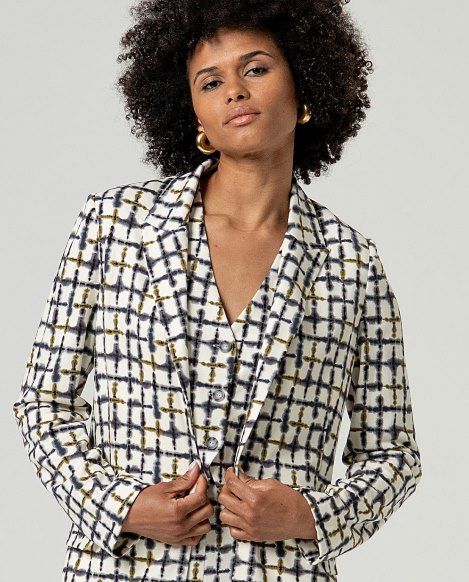 Surkana giacca geometrica