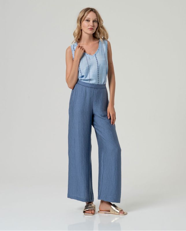 Surkana pantalone azzurro D