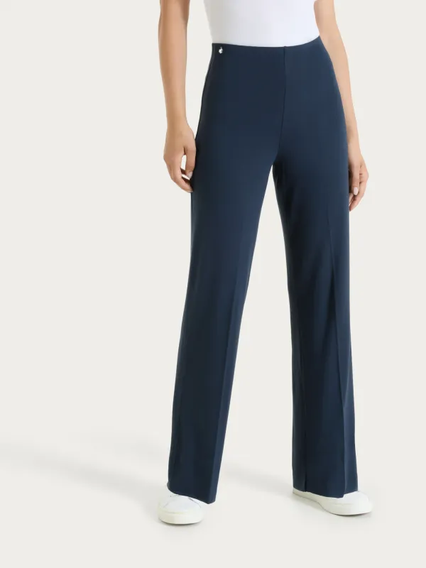 Ragno pantalone blu fluido