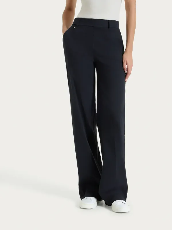 Ragno pantalone ampio nero fresh