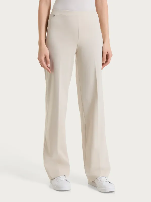 Ragno pantalone palazzo beige