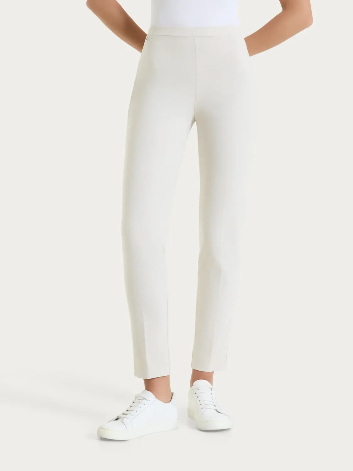 Ragno pantalone spacchetto panna