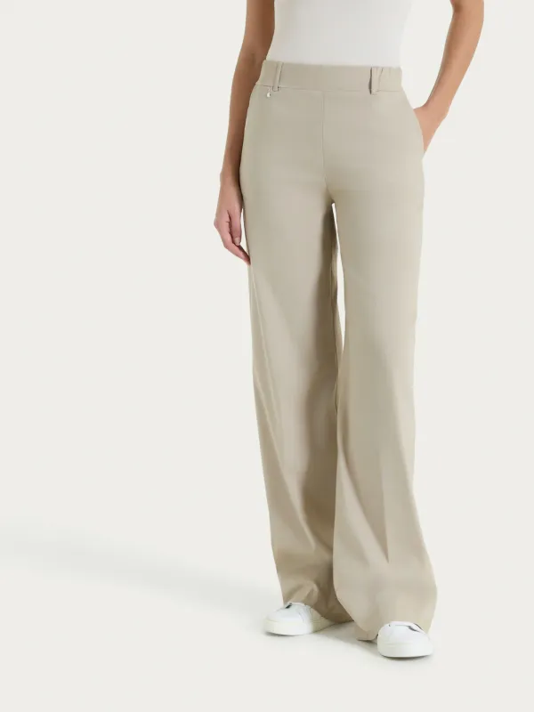 Ragno pantalone beige ampio fresch
