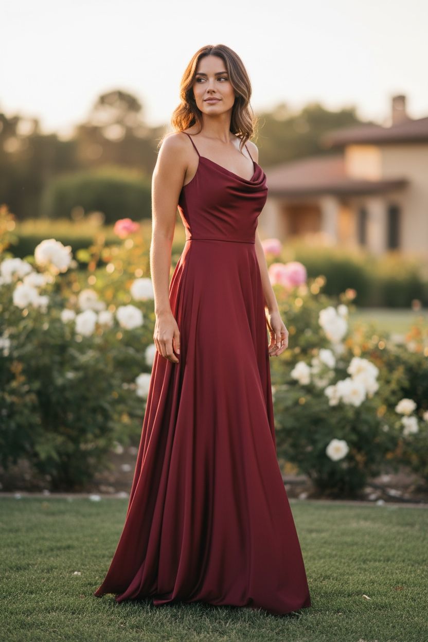 Collezione unica abito Chiara vino