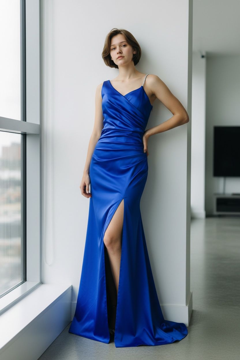 Collezione unica abito Sara bluette