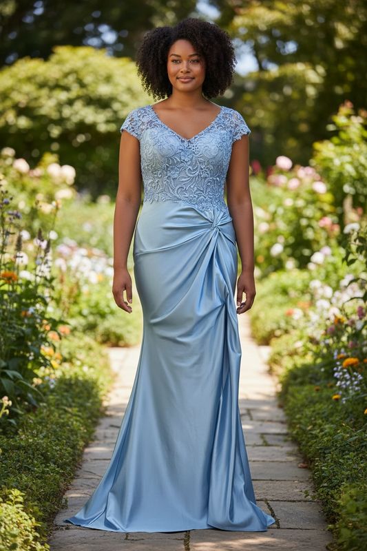 Collezione Curvy abito azzurro