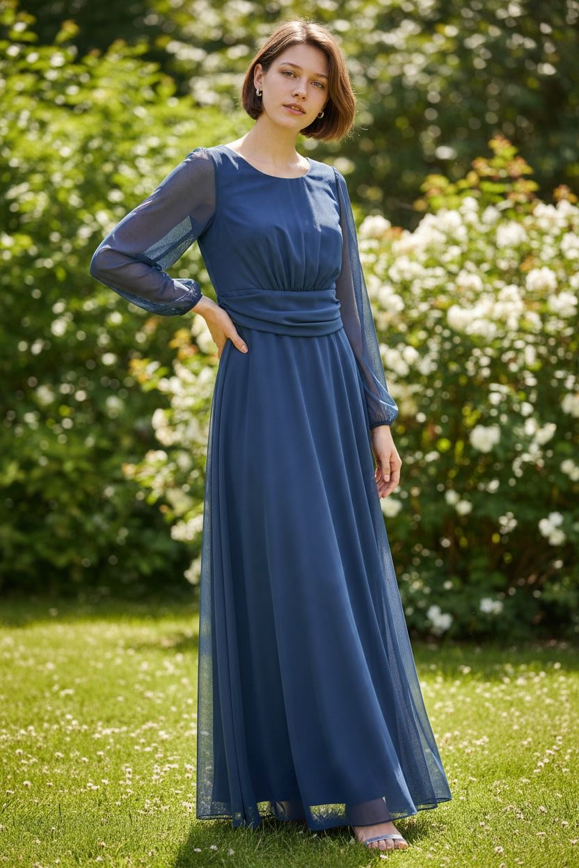 Collezione unica abito Rita blu notte