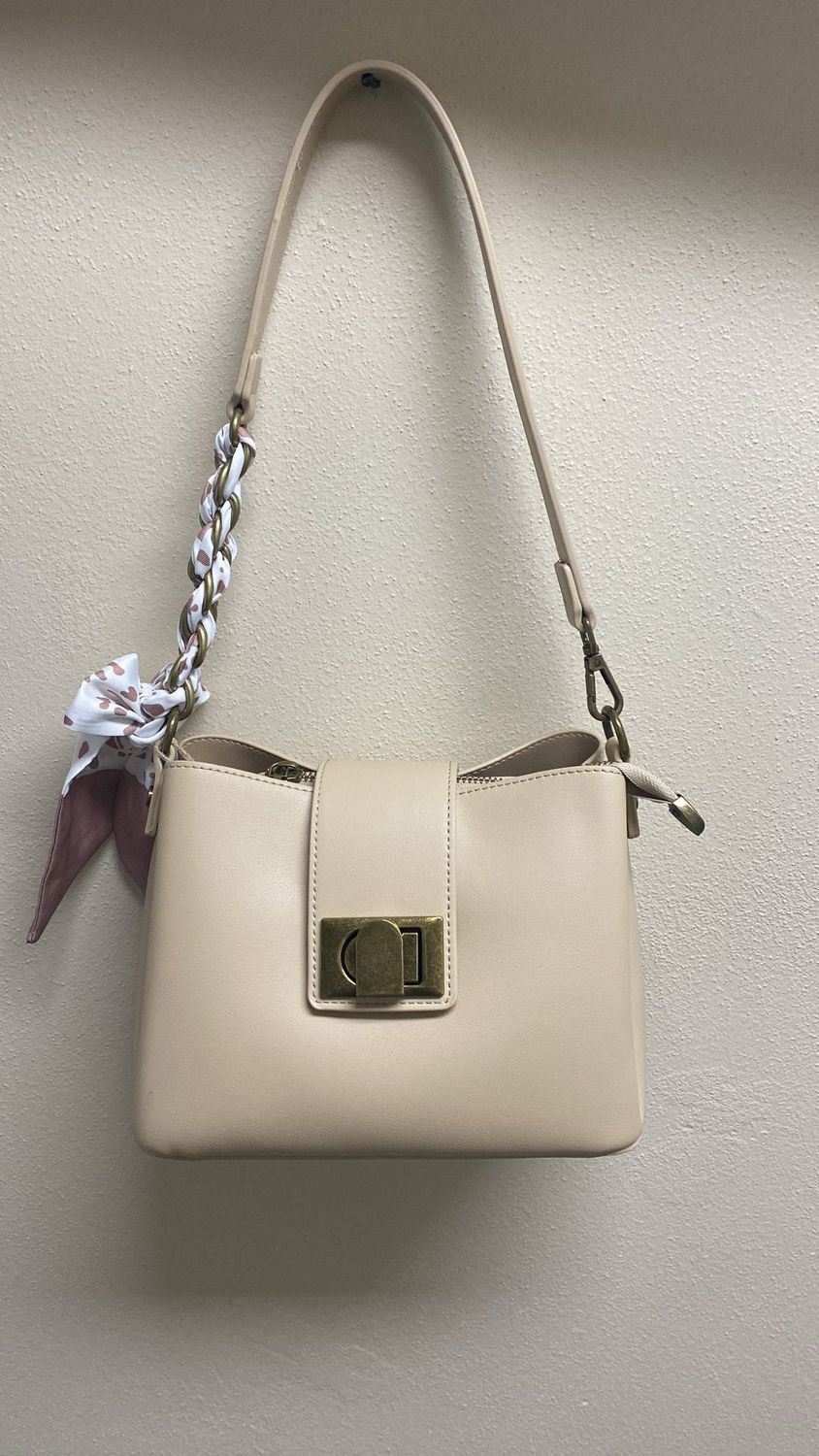 Collezione accessori borsa beige chiaro A702