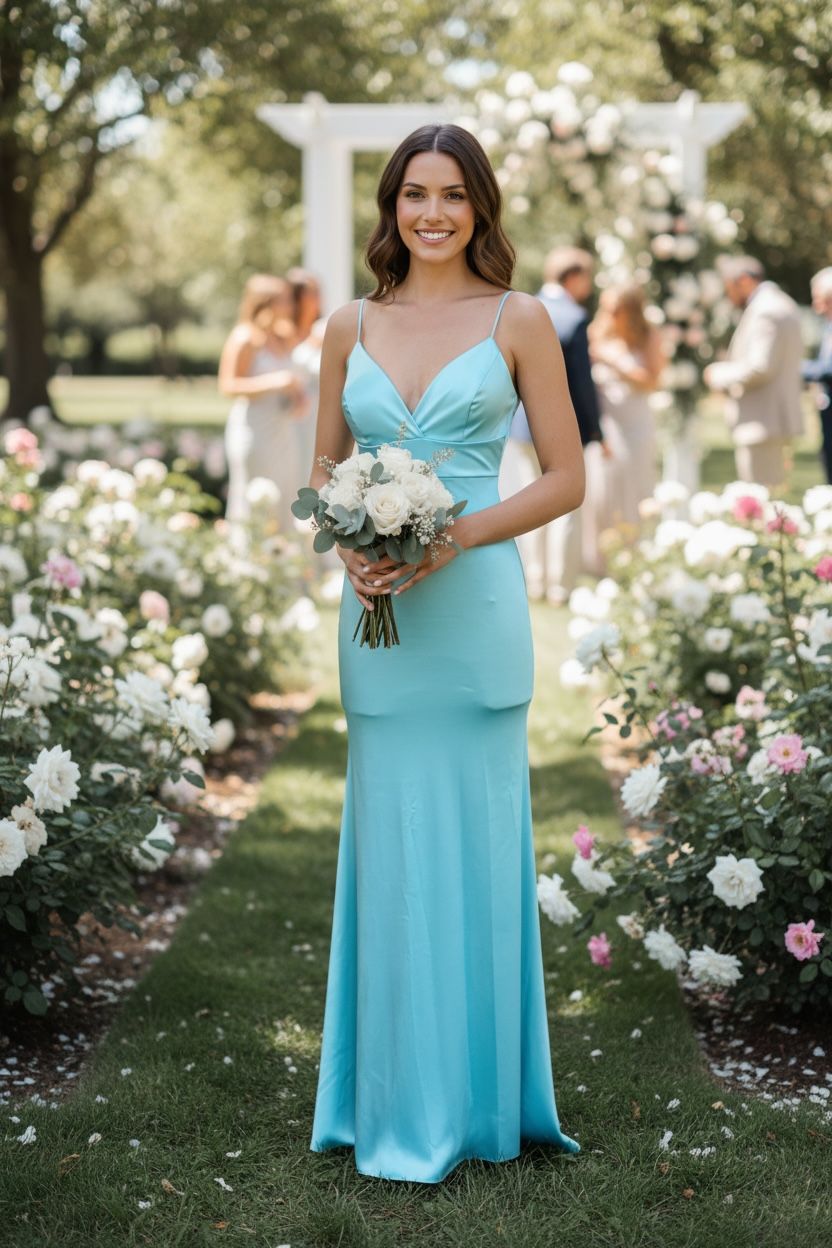 Collezione unica abito Cindy verde tiffany