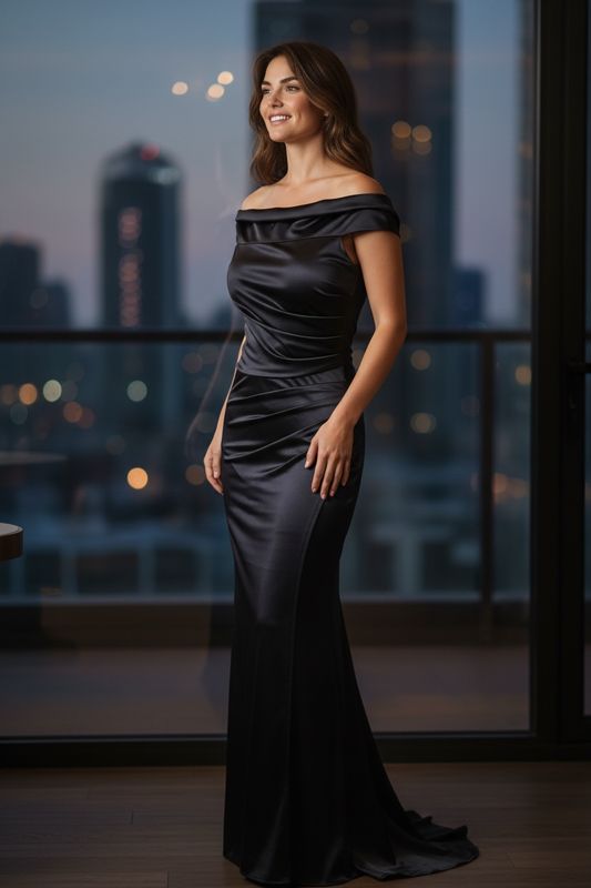 Collezione unica abito Dora blu notte