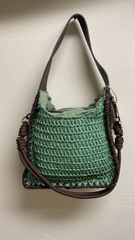 Collezione accessori borsa verde e marrone Q651