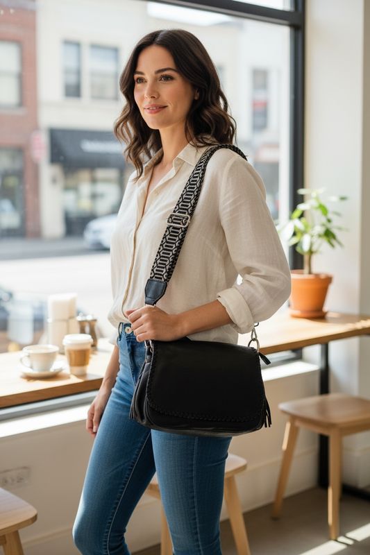 Collezione accessori borsa nera 27614