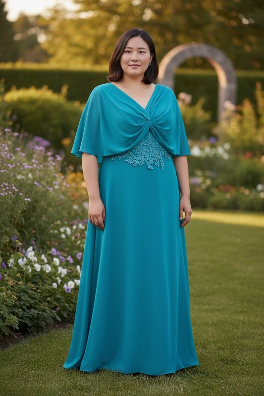 Collezione Cerimonia Curvy abito applicazione tiffany