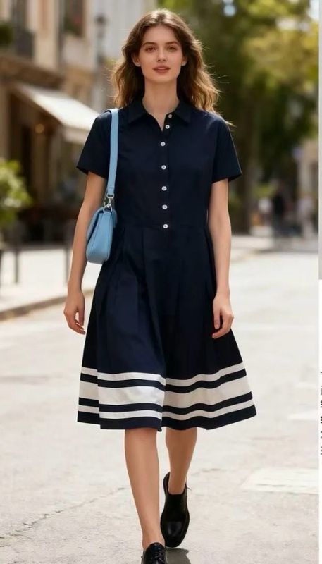 Abito righe blu