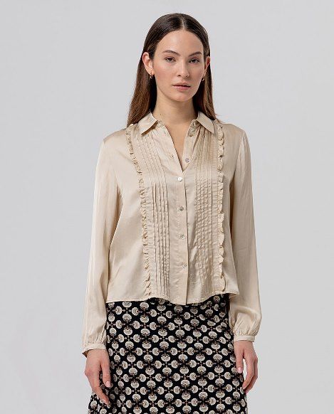 Surkana Camicia con nervature beige