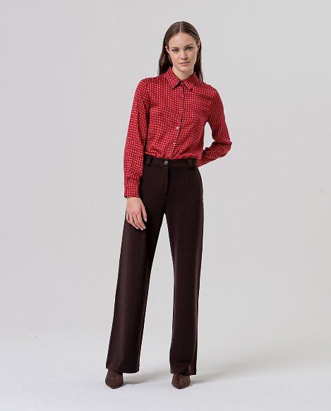 Surkana Pantalone in maglia marrone
