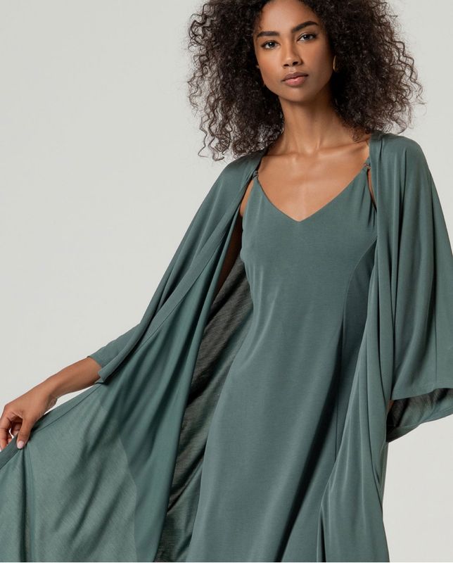 surkana cardigan lungo verde