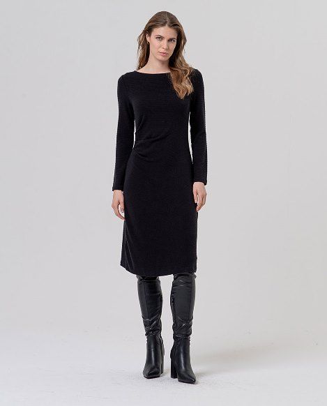 Surkana abito in maglia nero